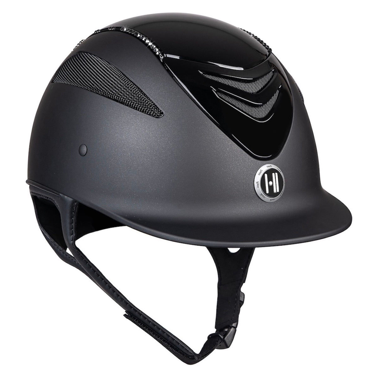 One K - MIPS™ CCS Defender Helmet - Black Gloss with Black Crystal Rail