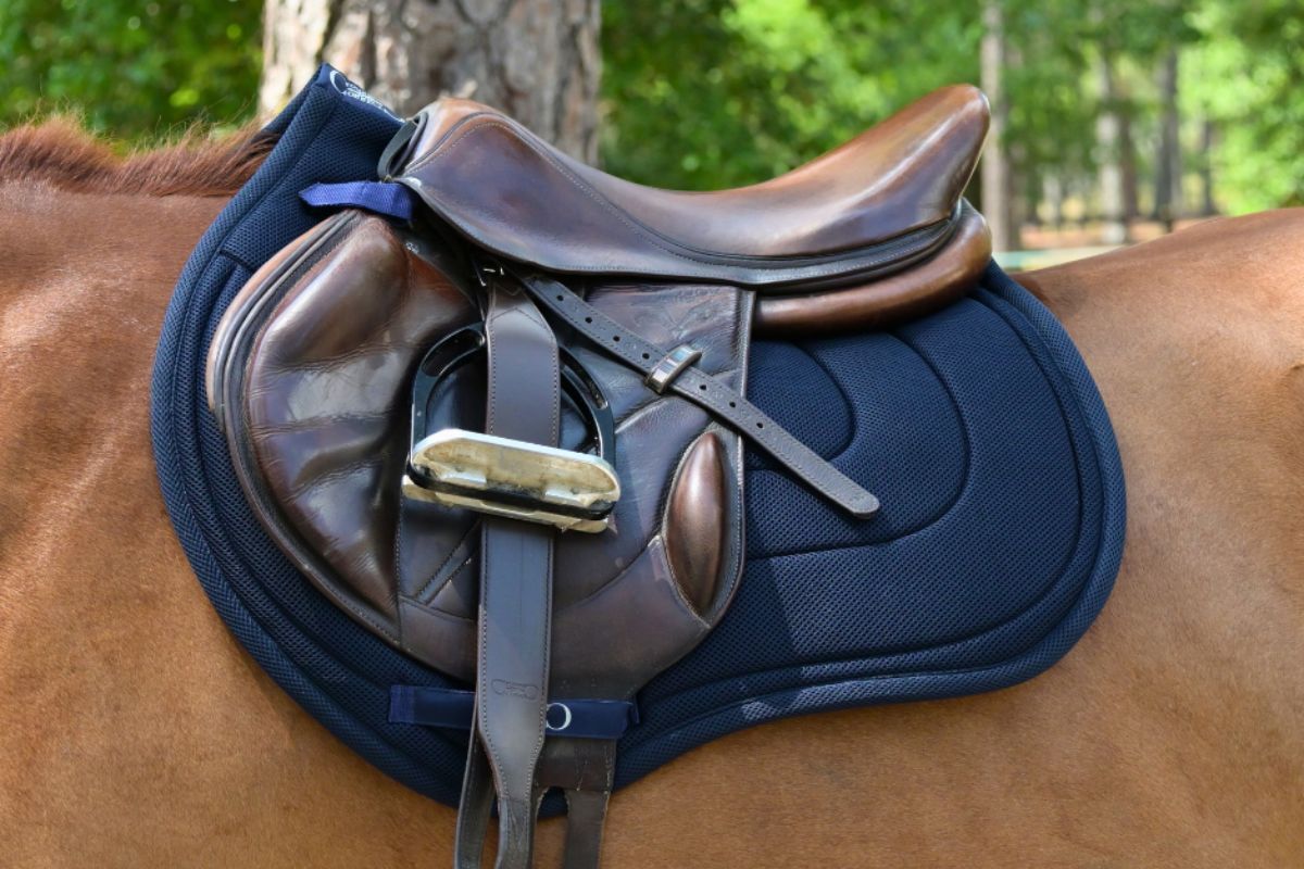 Correct Connect - Jump Mesh Saddle Pad with Quick Dry Cotton Lining in Navy, White, or Black