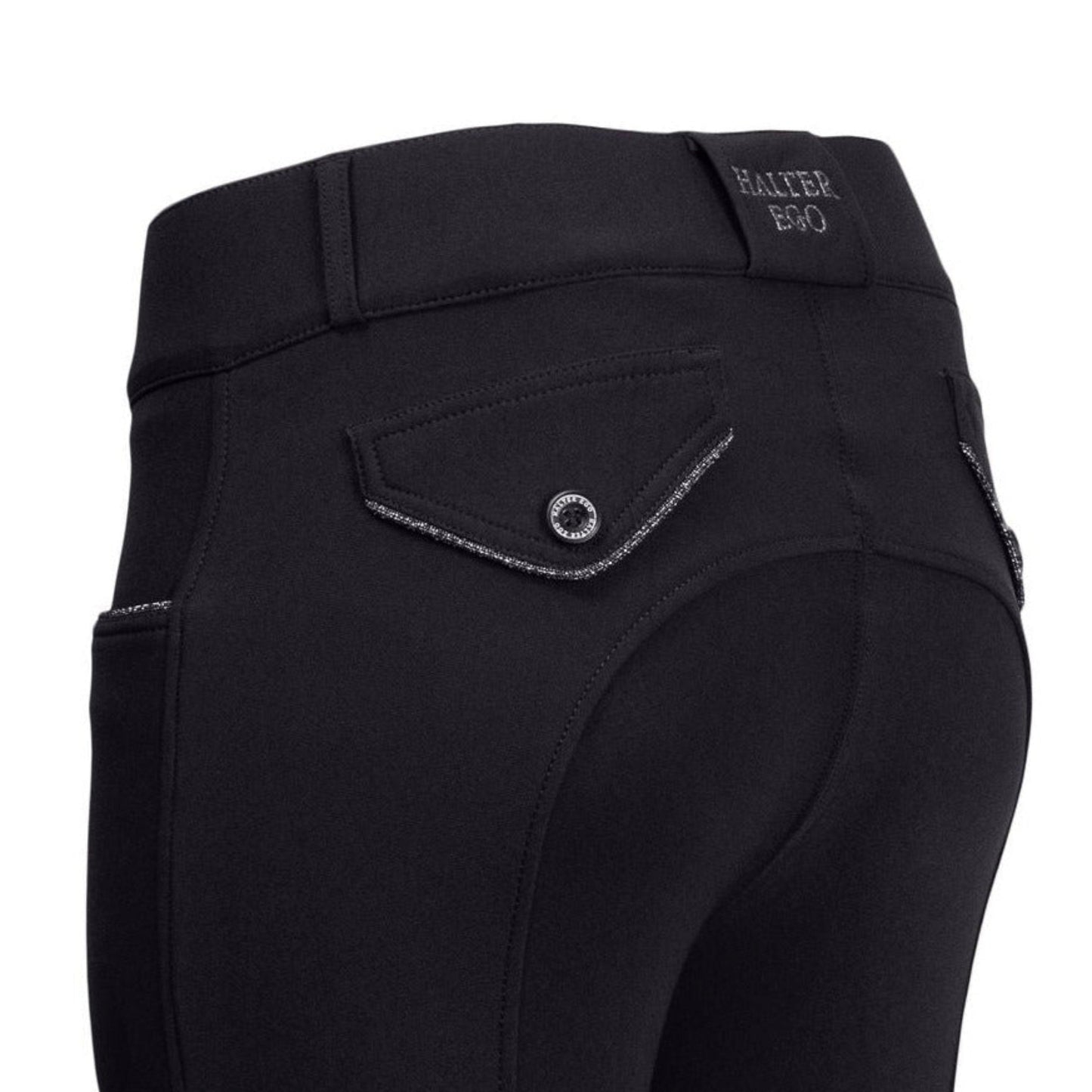 Halter Ego - Evolution Knee Patch Breeches - Black + Anthracite
