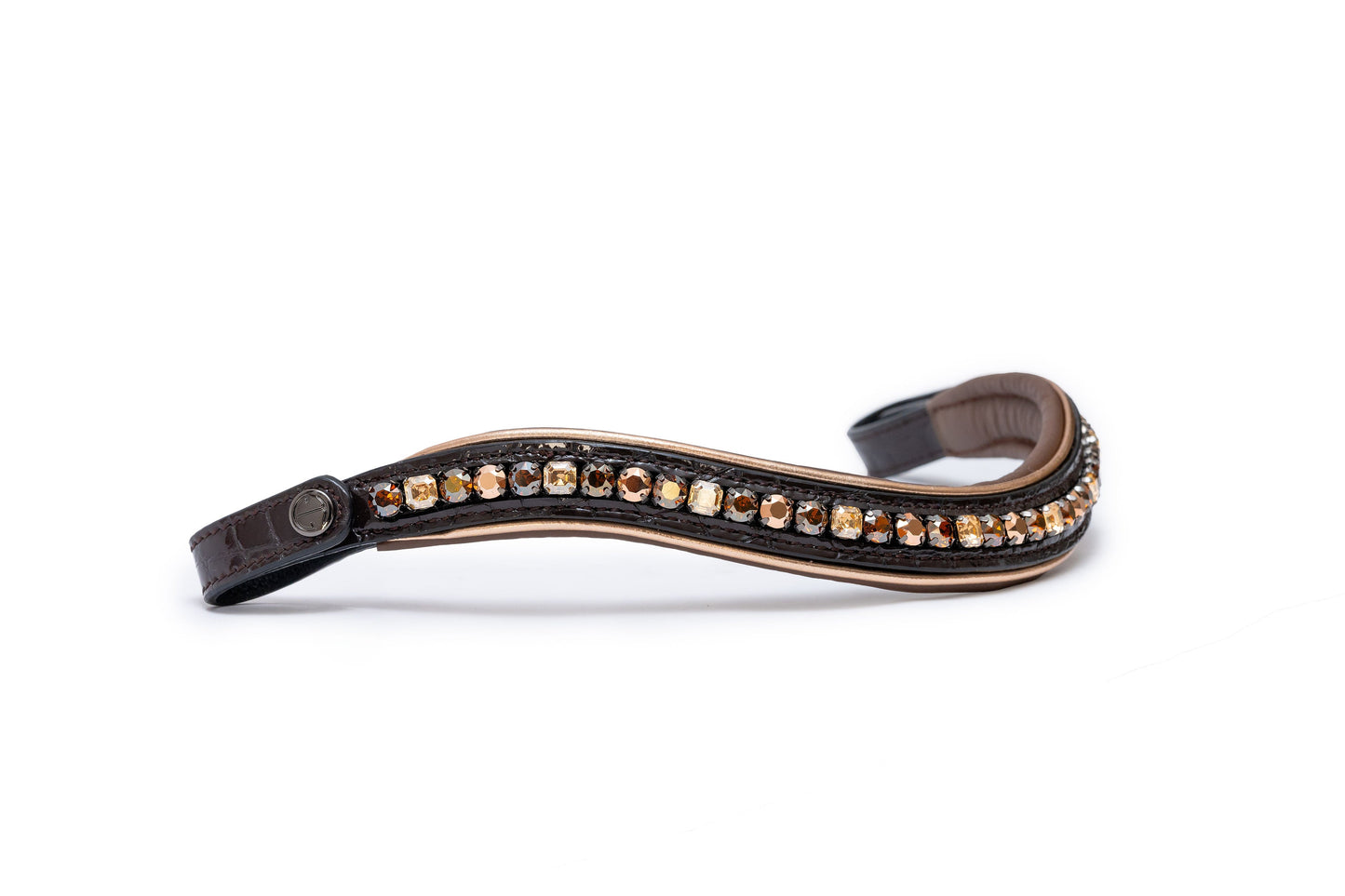 Halter Ego - The Sun King Brown Patent Leather Snaffle Bridle