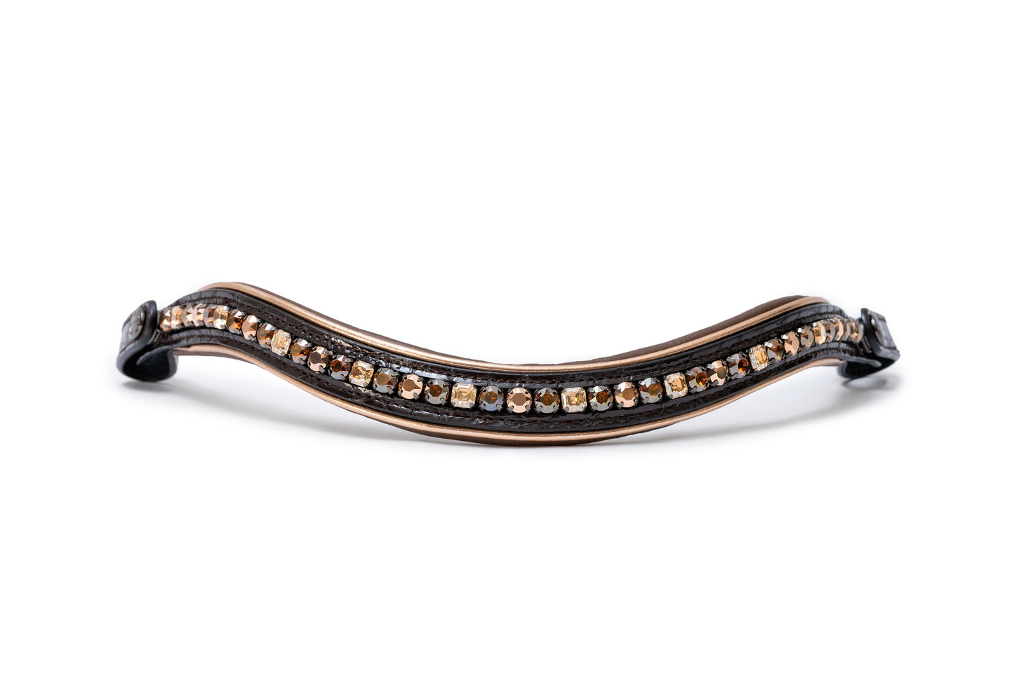 Halter Ego - The Sun King Brown Patent Leather Snaffle Bridle