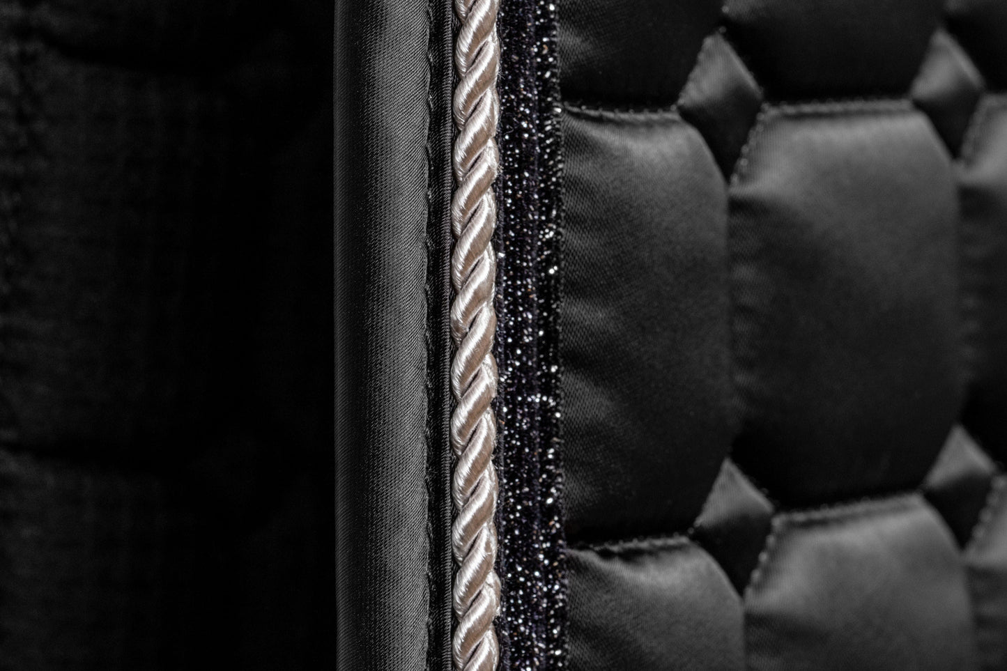 Halter Ego - Satin Classic Dressage Saddle Pad - Ebony