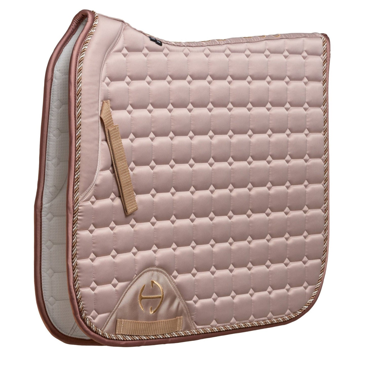 Halter Ego - Satin Classic Dressage Saddle Pad - Champagne Taupe