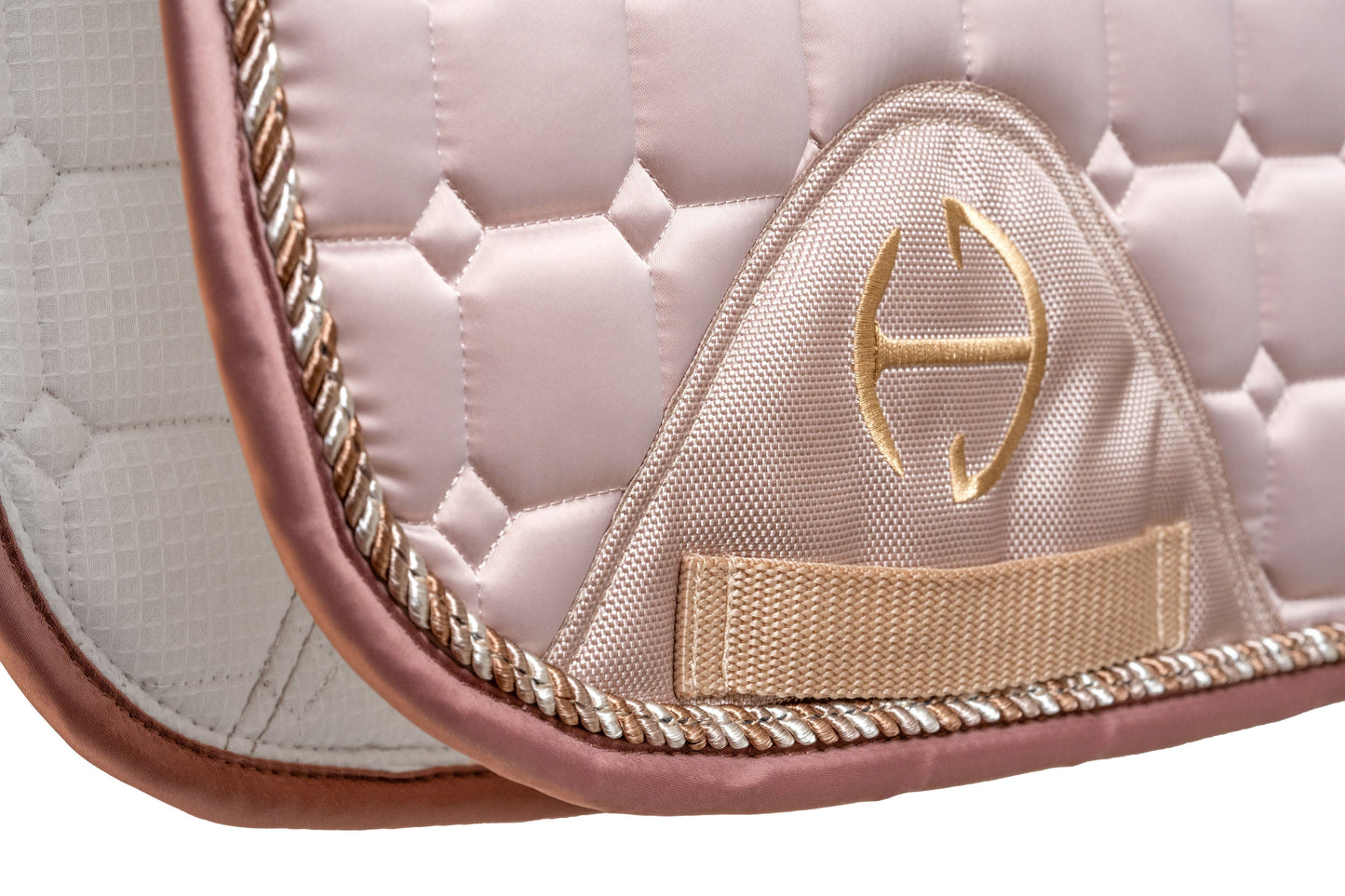 Halter Ego - Satin Classic Dressage Saddle Pad - Champagne Taupe