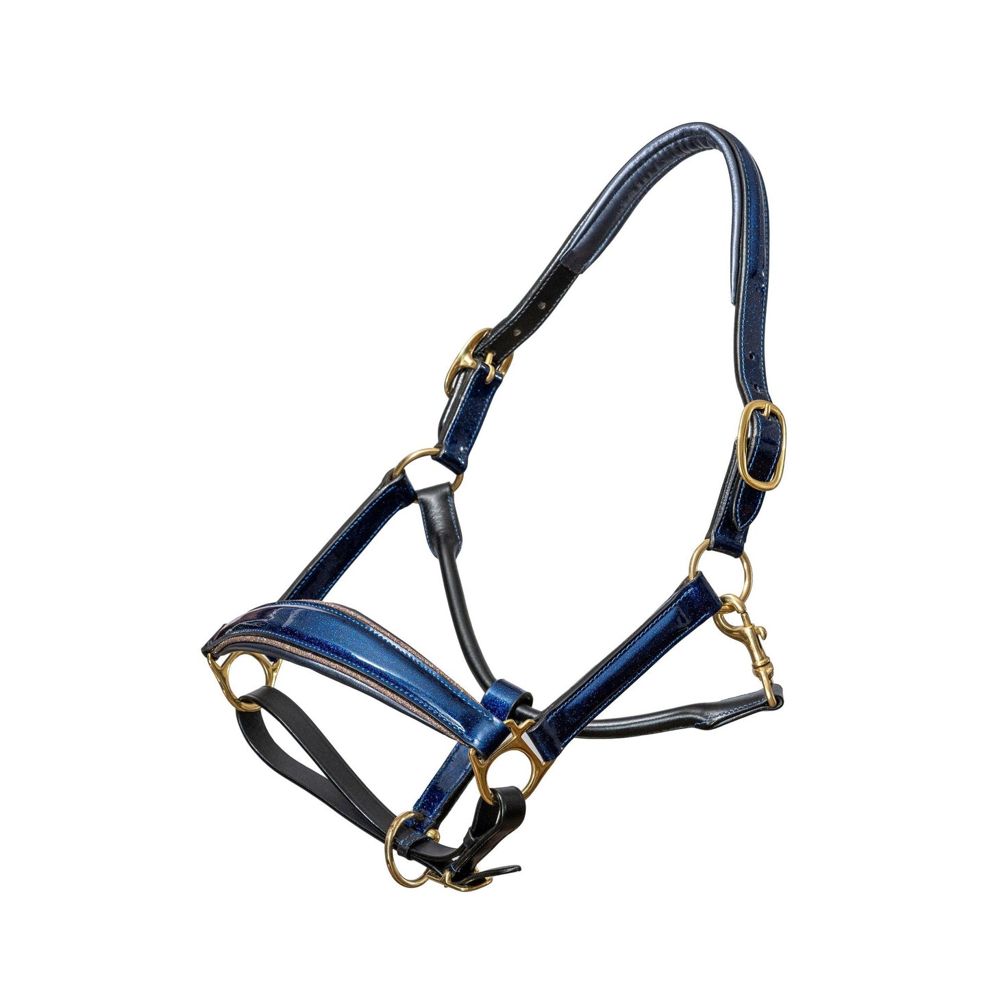 Halter Ego - The Revolution Cobalt Blue Leather Halter