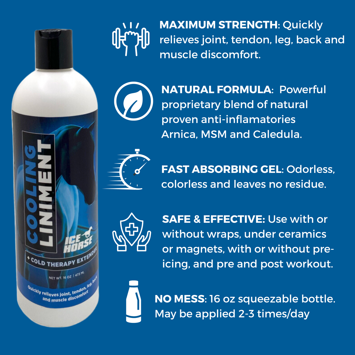 Ice Horse - Cooling Liniment and Cold Therapy Extender