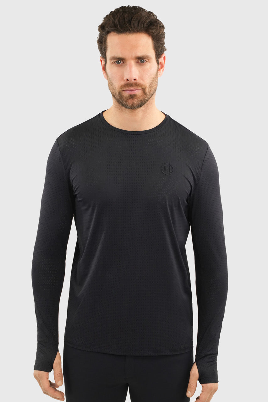 Harcour USA - Bluveo Men's Long Sleeve Crew Neck Exercise Shirt