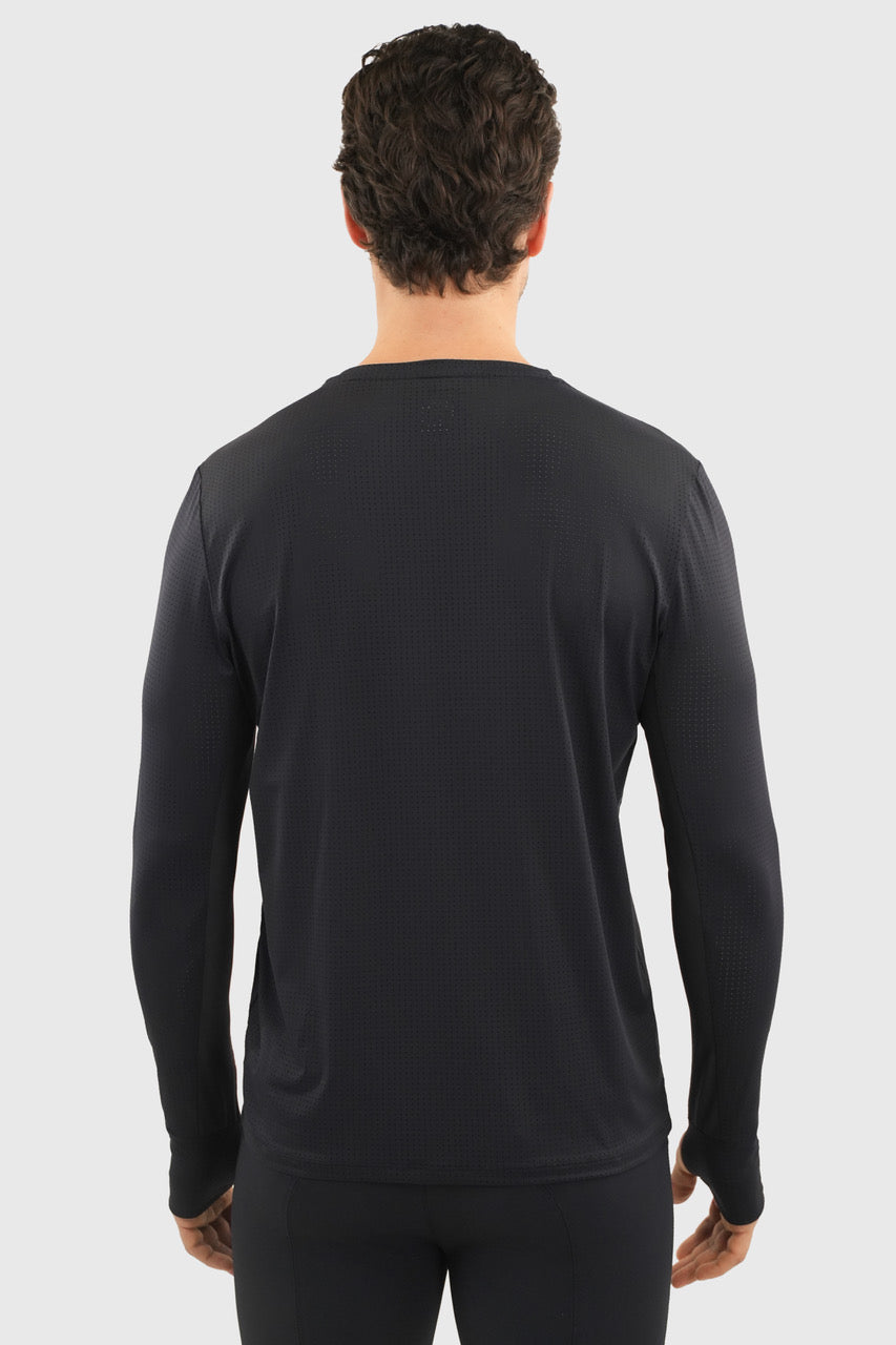 Harcour USA - Bluveo Men's Long Sleeve Crew Neck Exercise Shirt