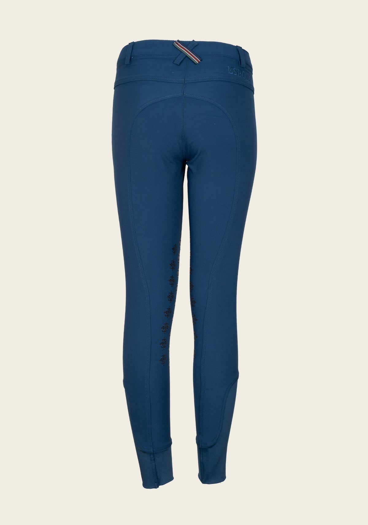 Espoir - Coquet Knee Patch Peacock Blue Bamboo Breeches