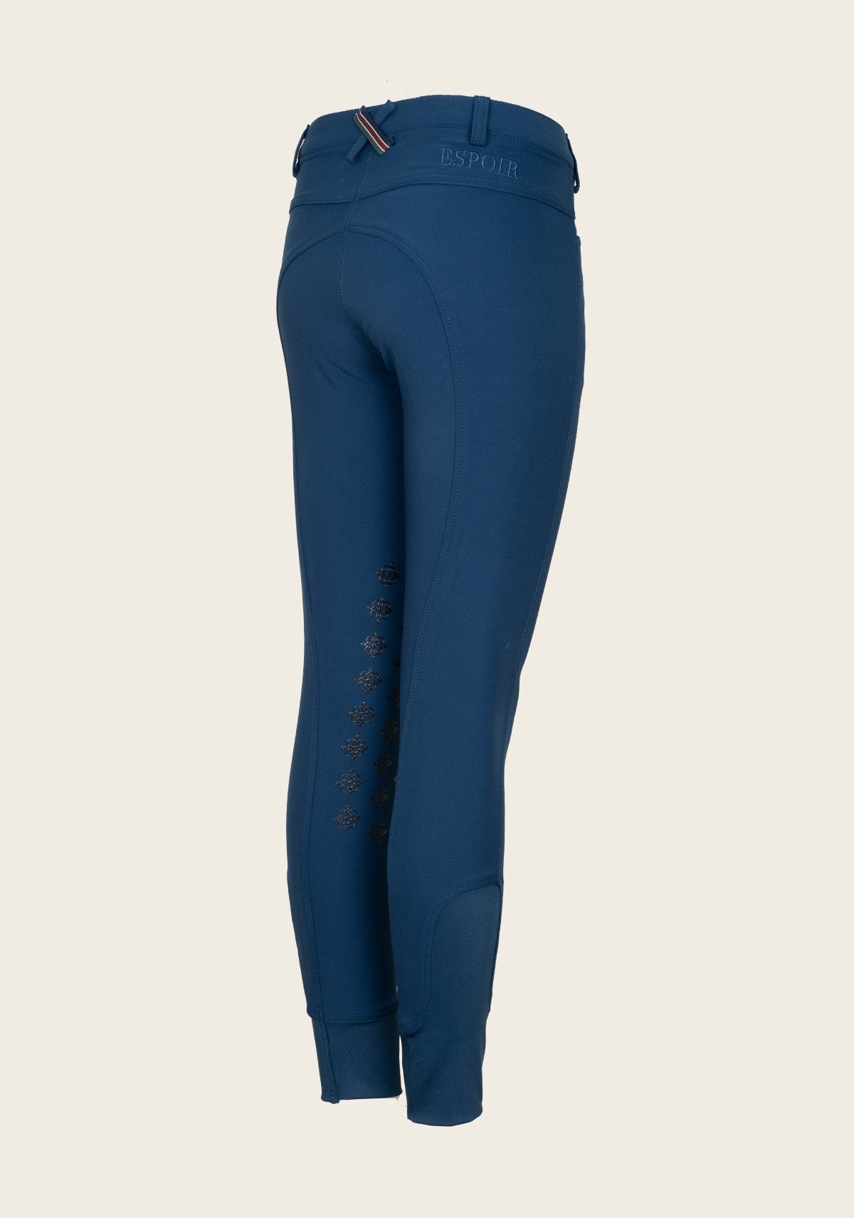 Espoir - Coquet Knee Patch Peacock Blue Bamboo Breeches