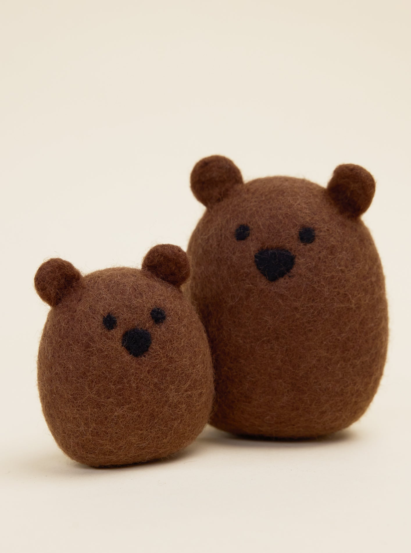 MODERNBEAST - Brown Bear Wool Dog Toy