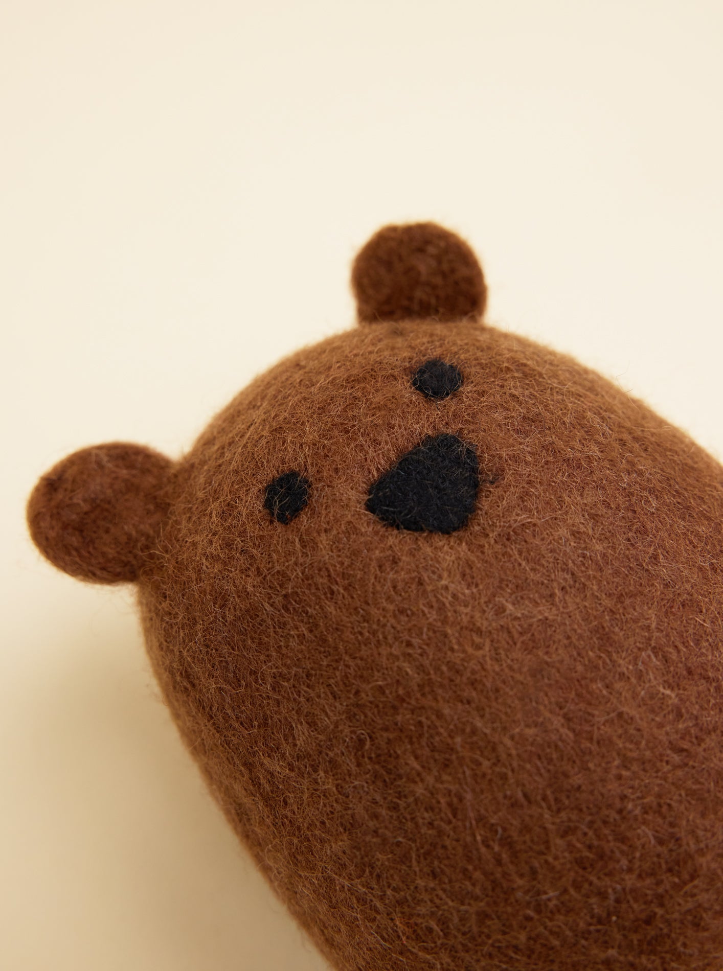 MODERNBEAST - Brown Bear Wool Dog Toy