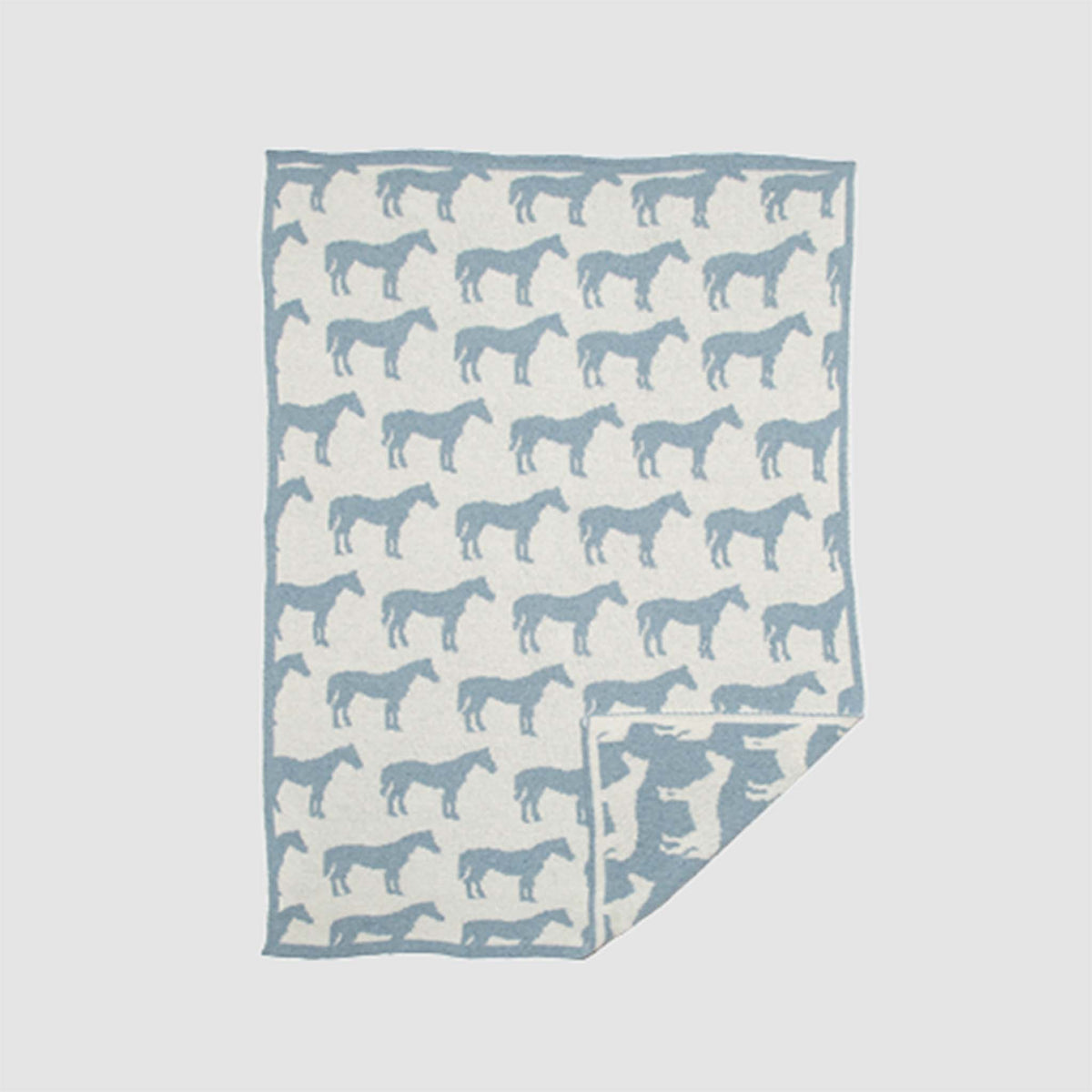 In2Green Baby Reversible Pony - Cotton Knit Blanket