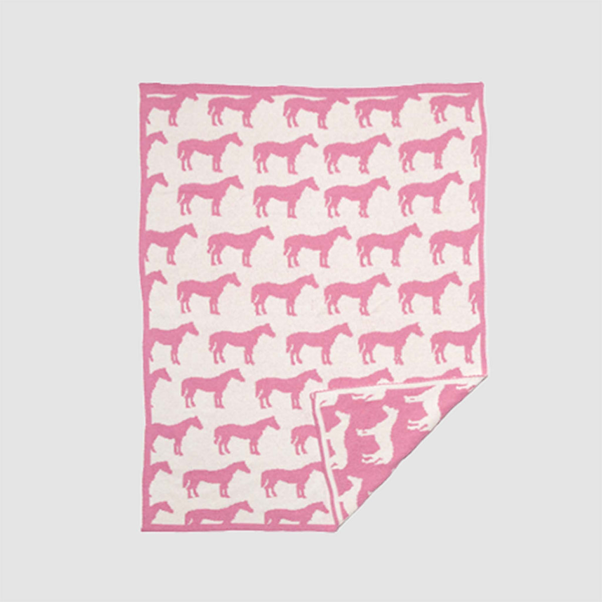 In2Green Baby Reversible Pony - Cotton Knit Blanket