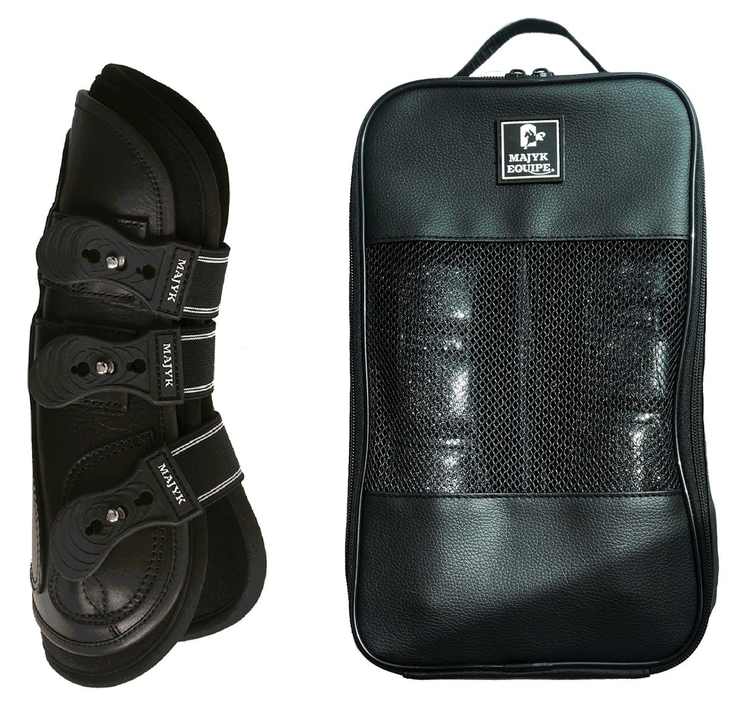 Majyk Equipe - Estrella' Sparkle Leather Tendon Boots