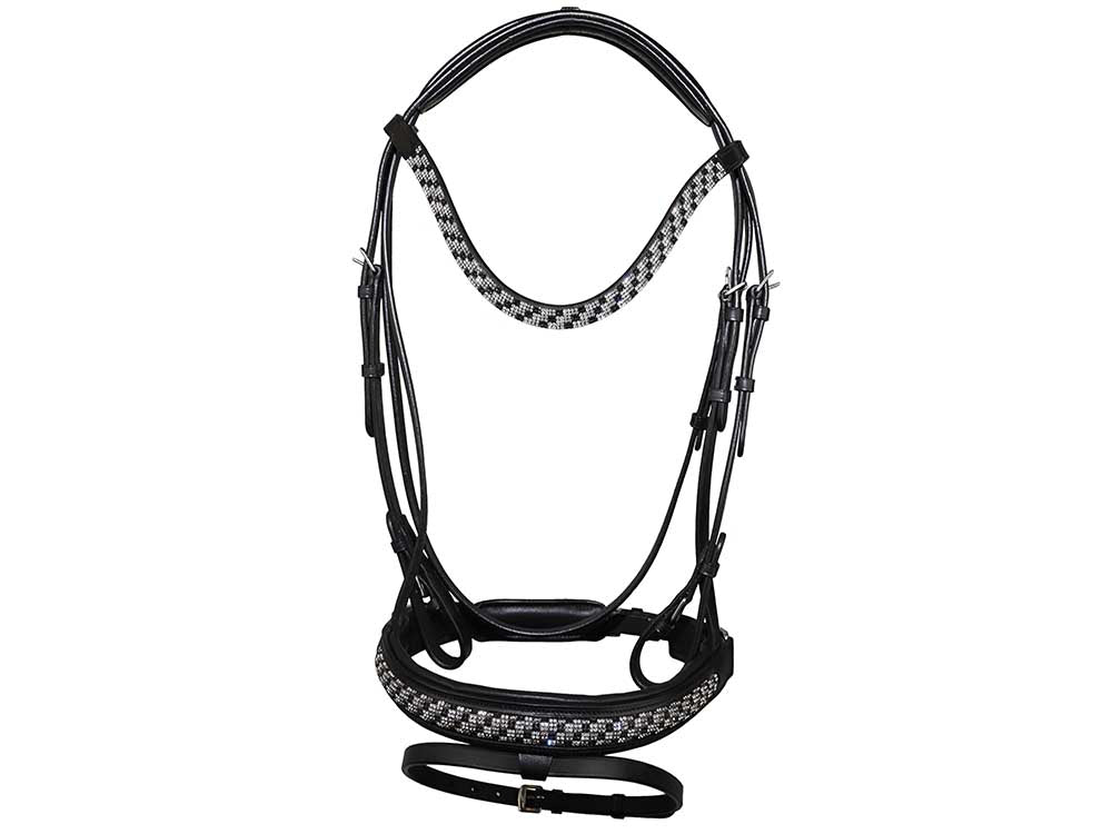 Grewal Equestrian - Bonn Beaded Dressage Bridle