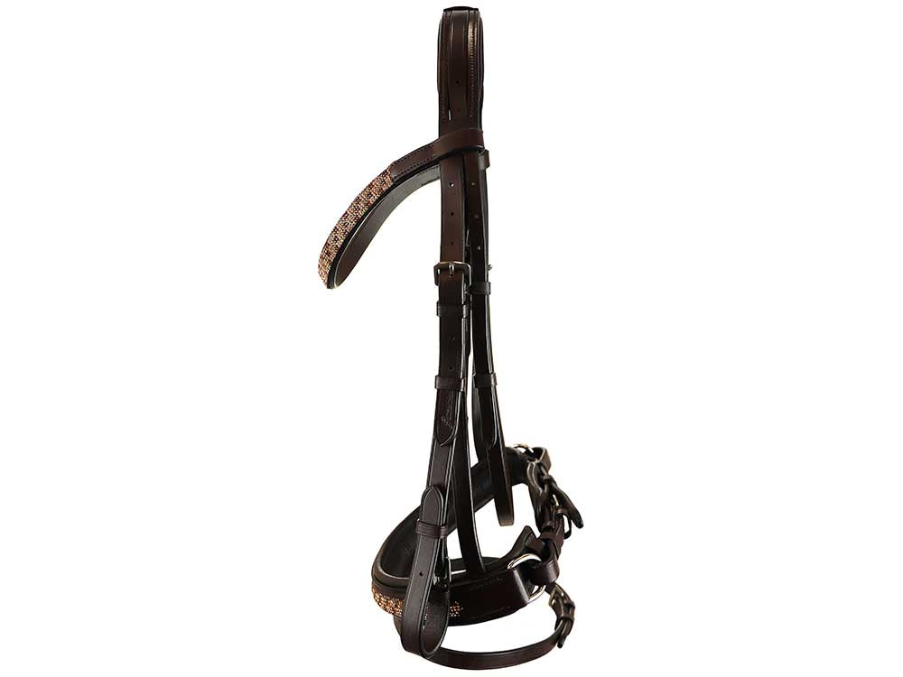 Grewal Equestrian - Bonn Beaded Dressage Bridle