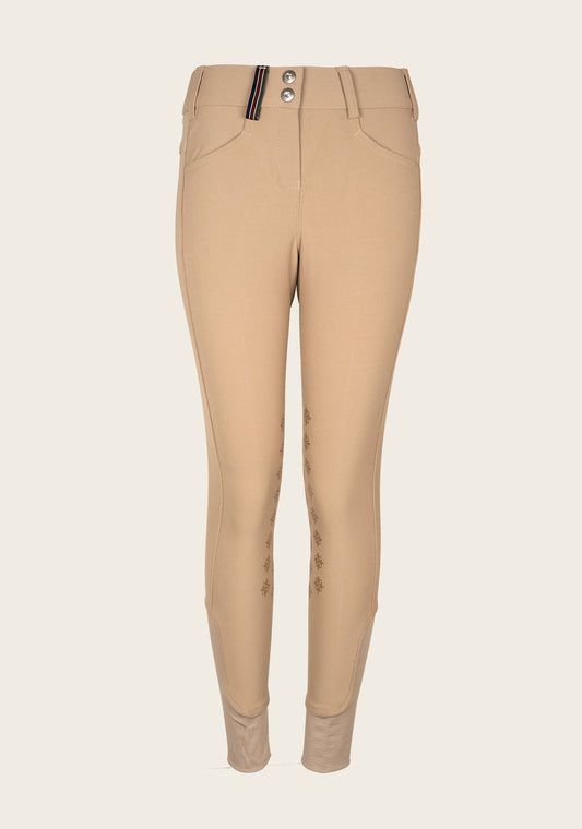 Espoir - Coquet High Waist Hunter Bamboo Tan Breeches