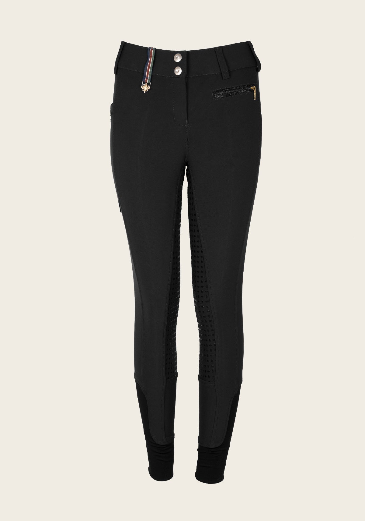 Espoir - Inspire Full Seat High Waist Black Coolmax Breeches