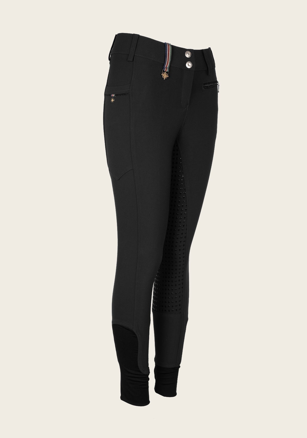 Espoir - Inspire Full Seat High Waist Black Coolmax Breeches