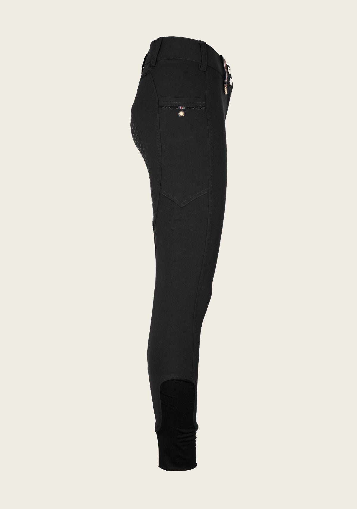Espoir - Inspire Full Seat High Waist Black Coolmax Breeches