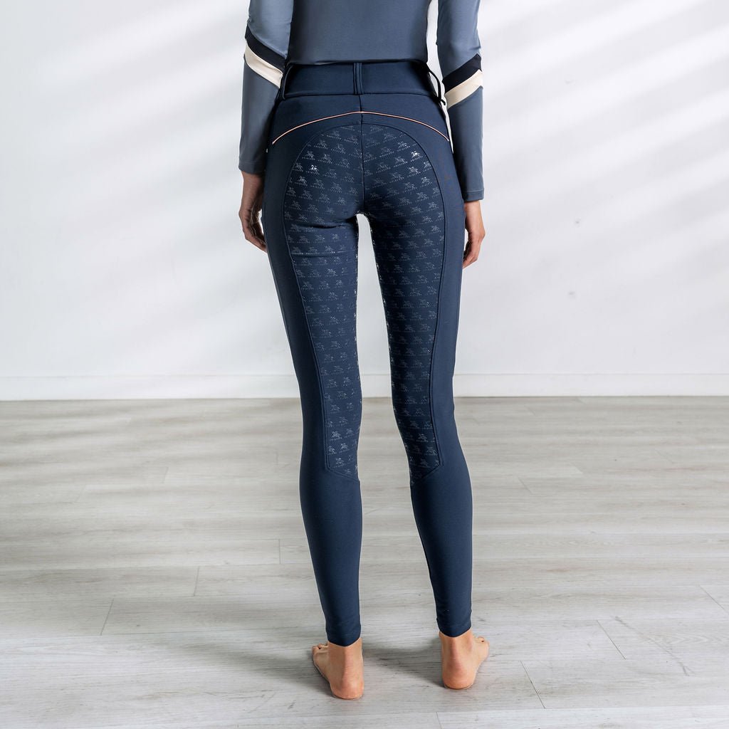 Uniqcorn Exceptionnel Dressage Training Breeches "Prussian Blue" - Full Seat