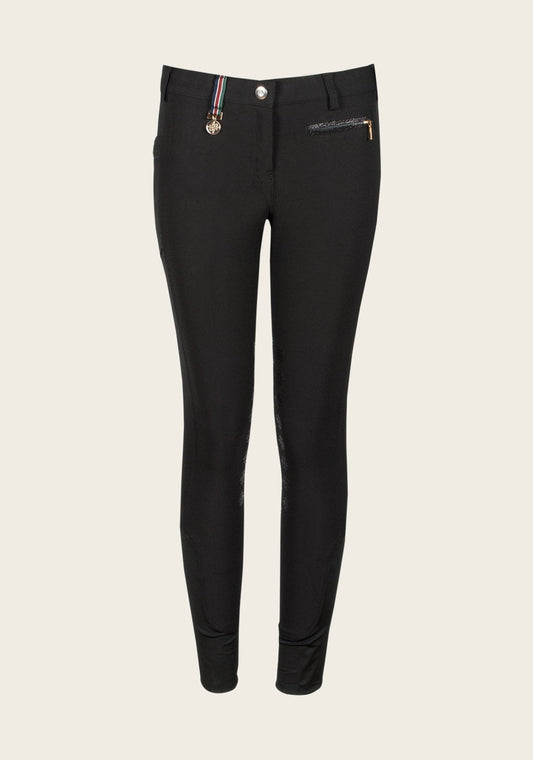 Espoir - Inspire Black Knee Patch Bamboo Breeches