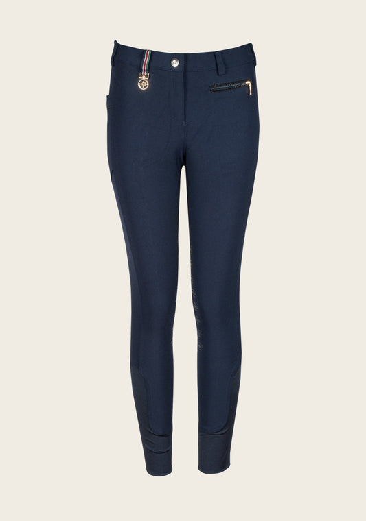 Espoir - Inspire Navy Knee Patch Bamboo Breeches