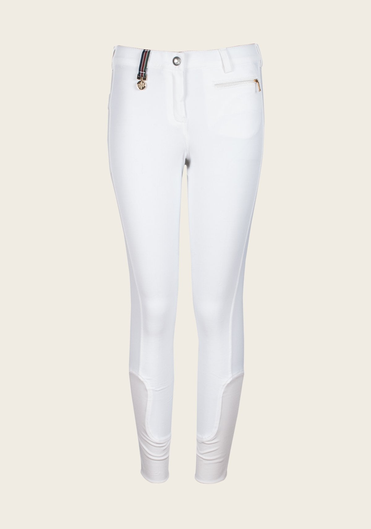 Espoir - Inspire White Knee Patch Bamboo Breeches