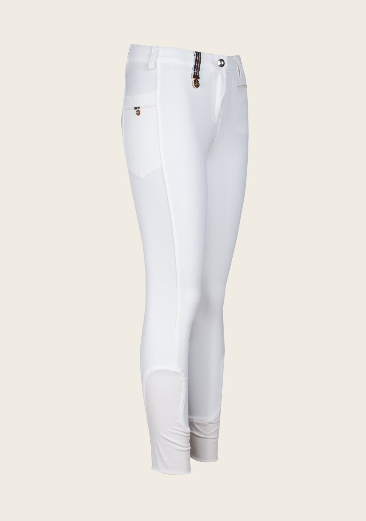 Espoir - Inspire White Knee Patch Bamboo Breeches