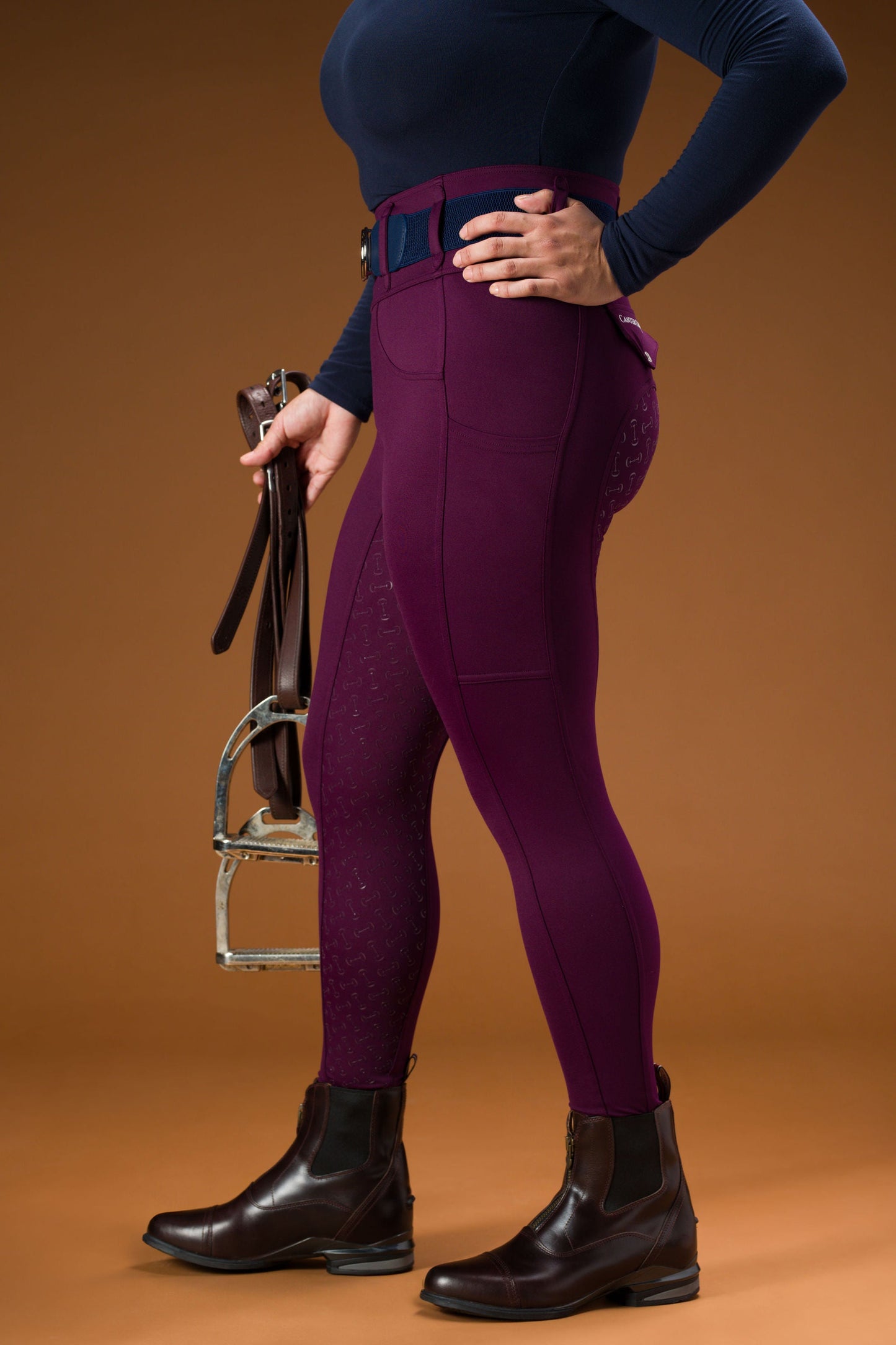 Canter Culture - Athletic Breech - Purple Rein