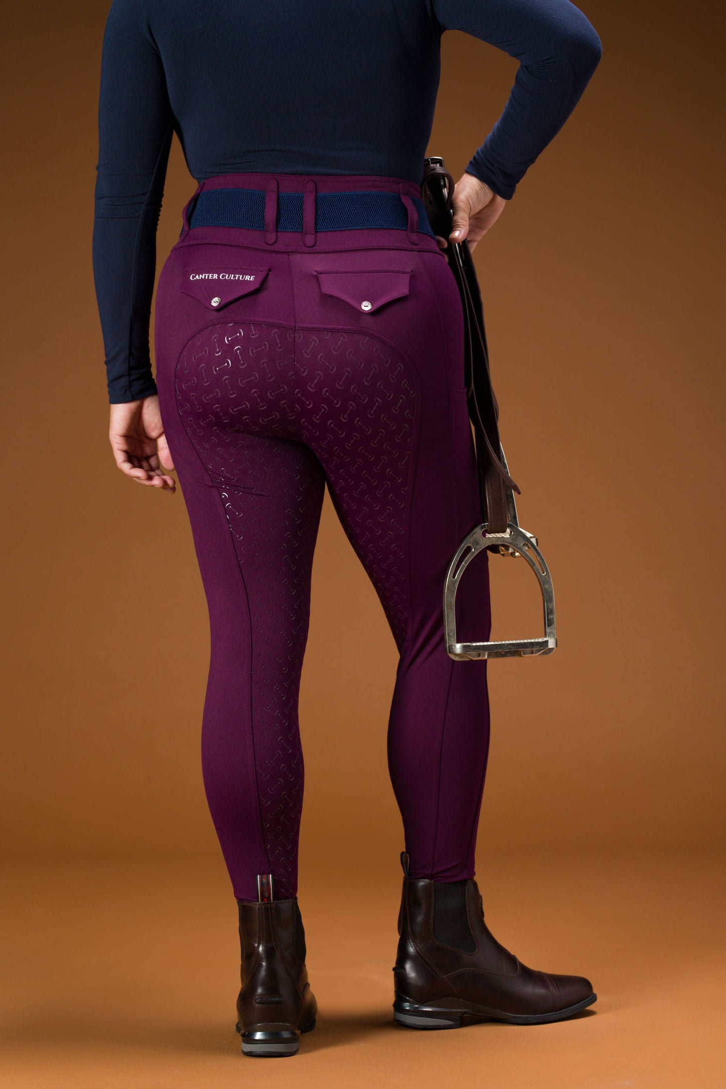 Canter Culture - Athletic Breech - Purple Rein
