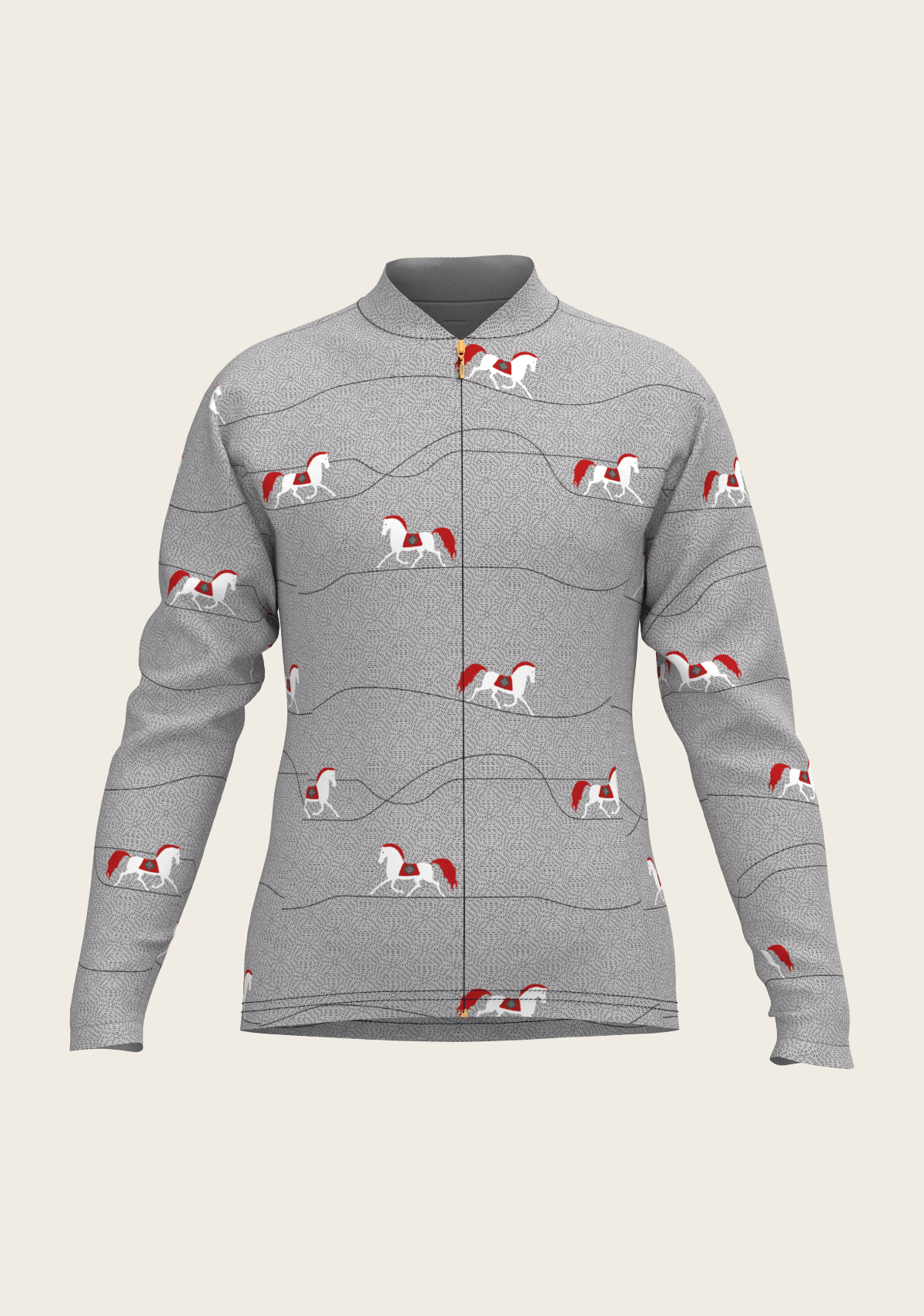 Espoir - Red Horse on Grey Mountain Children's Long Sleeve Shirt