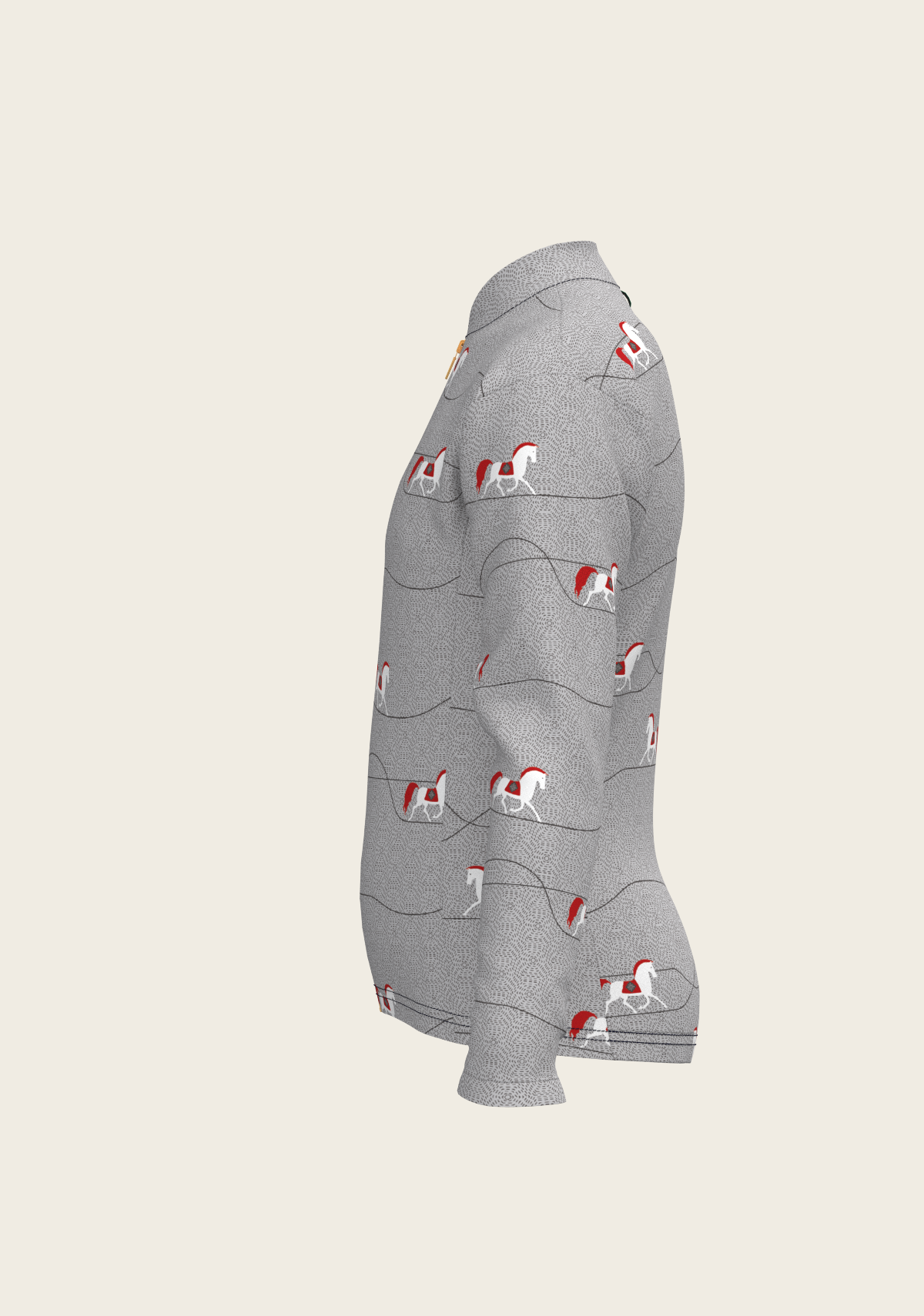 Espoir - Red Horse on Grey Mountain Children's Long Sleeve Shirt