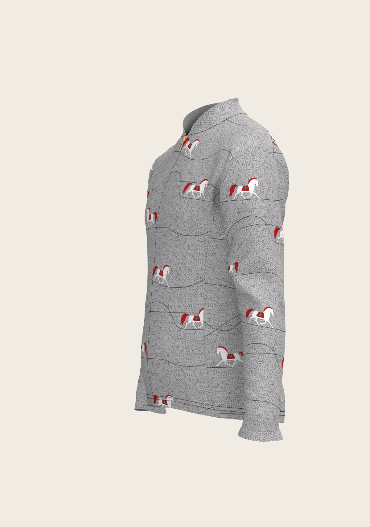 Espoir - Red Horse on Grey Mountain Children's Long Sleeve Shirt