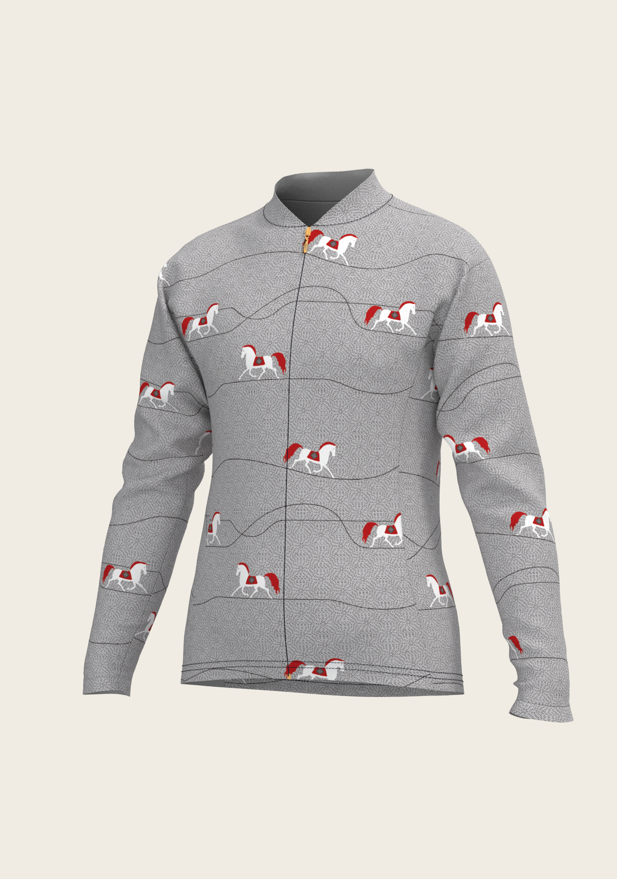 Espoir - Red Horse on Grey Mountain Children's Long Sleeve Shirt
