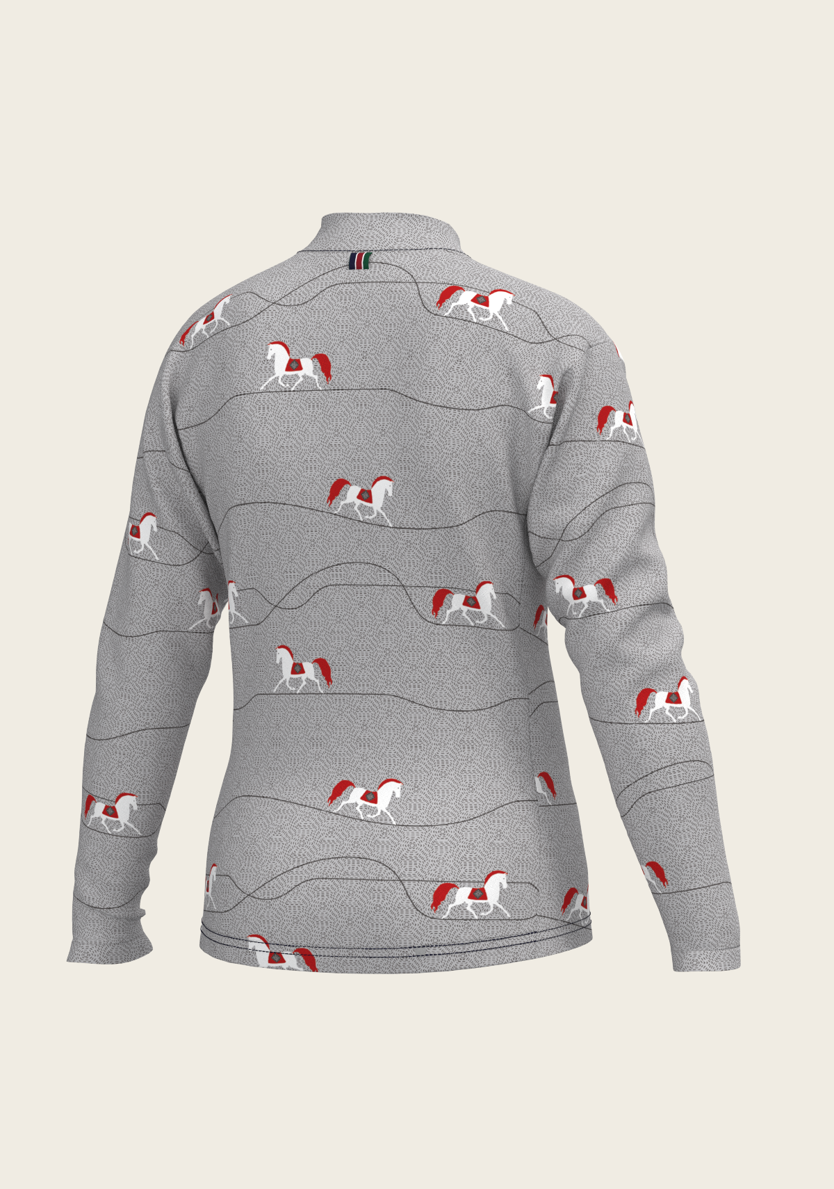 Espoir - Red Horse on Grey Mountain Children's Long Sleeve Shirt