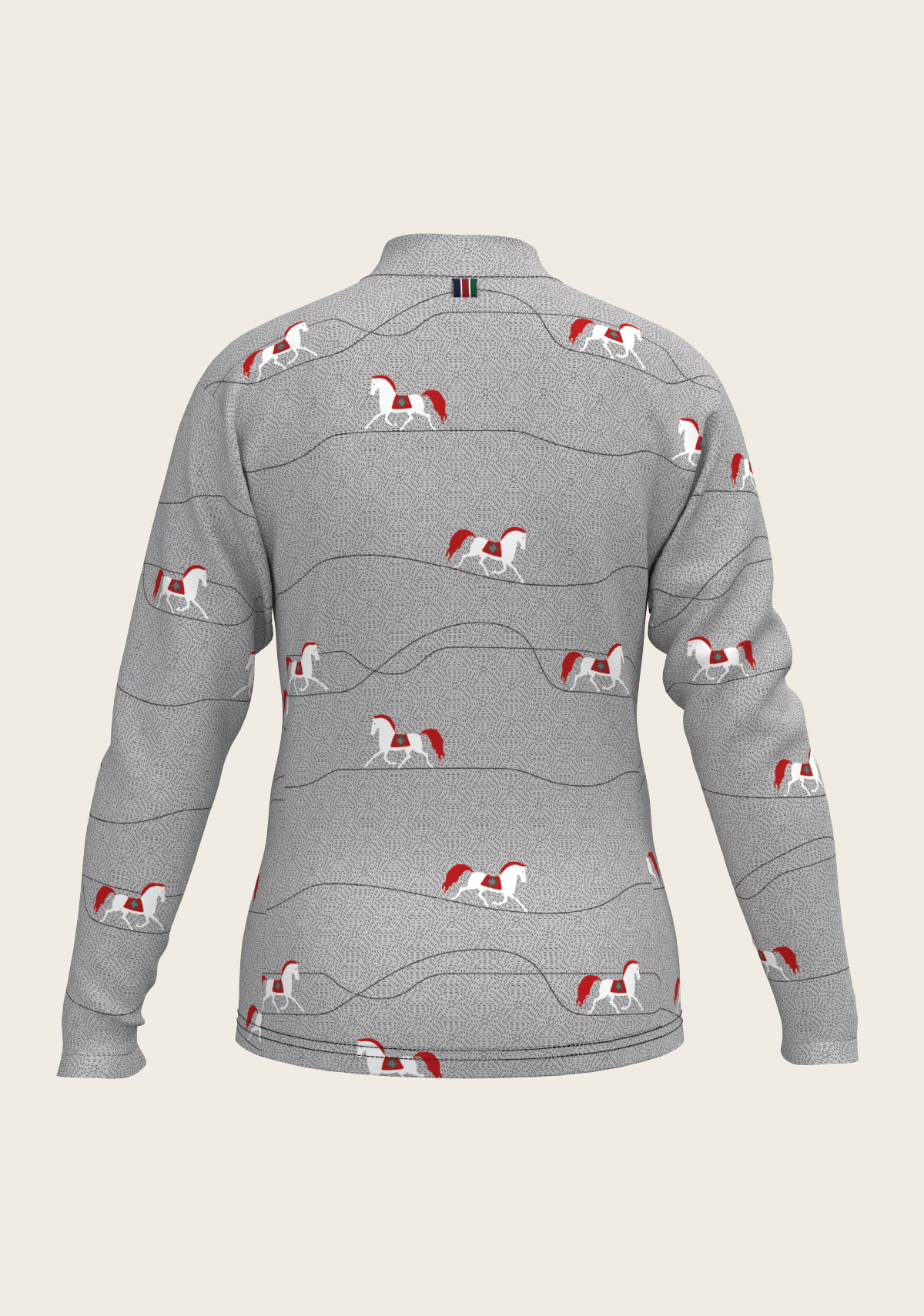 Espoir - Red Horse on Grey Mountain Children's Long Sleeve Shirt