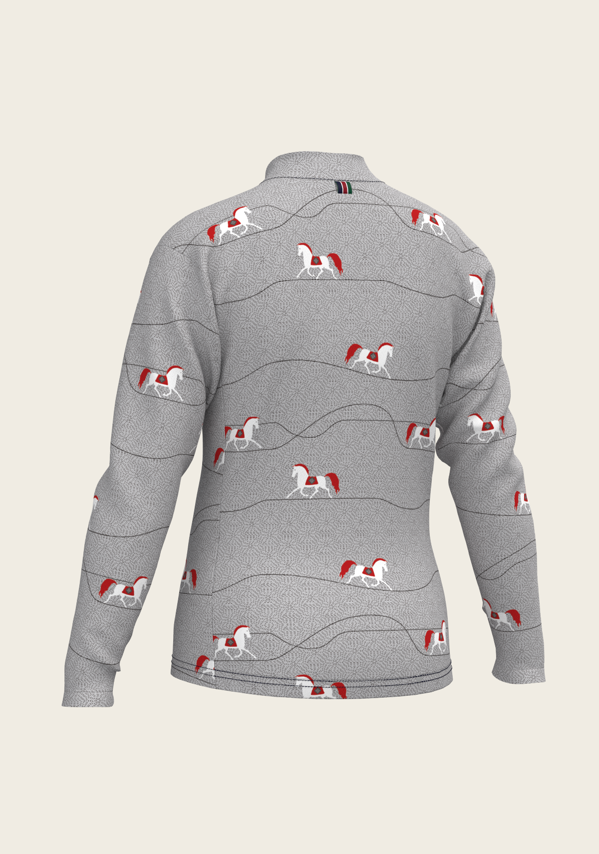 Espoir - Red Horse on Grey Mountain Children's Long Sleeve Shirt