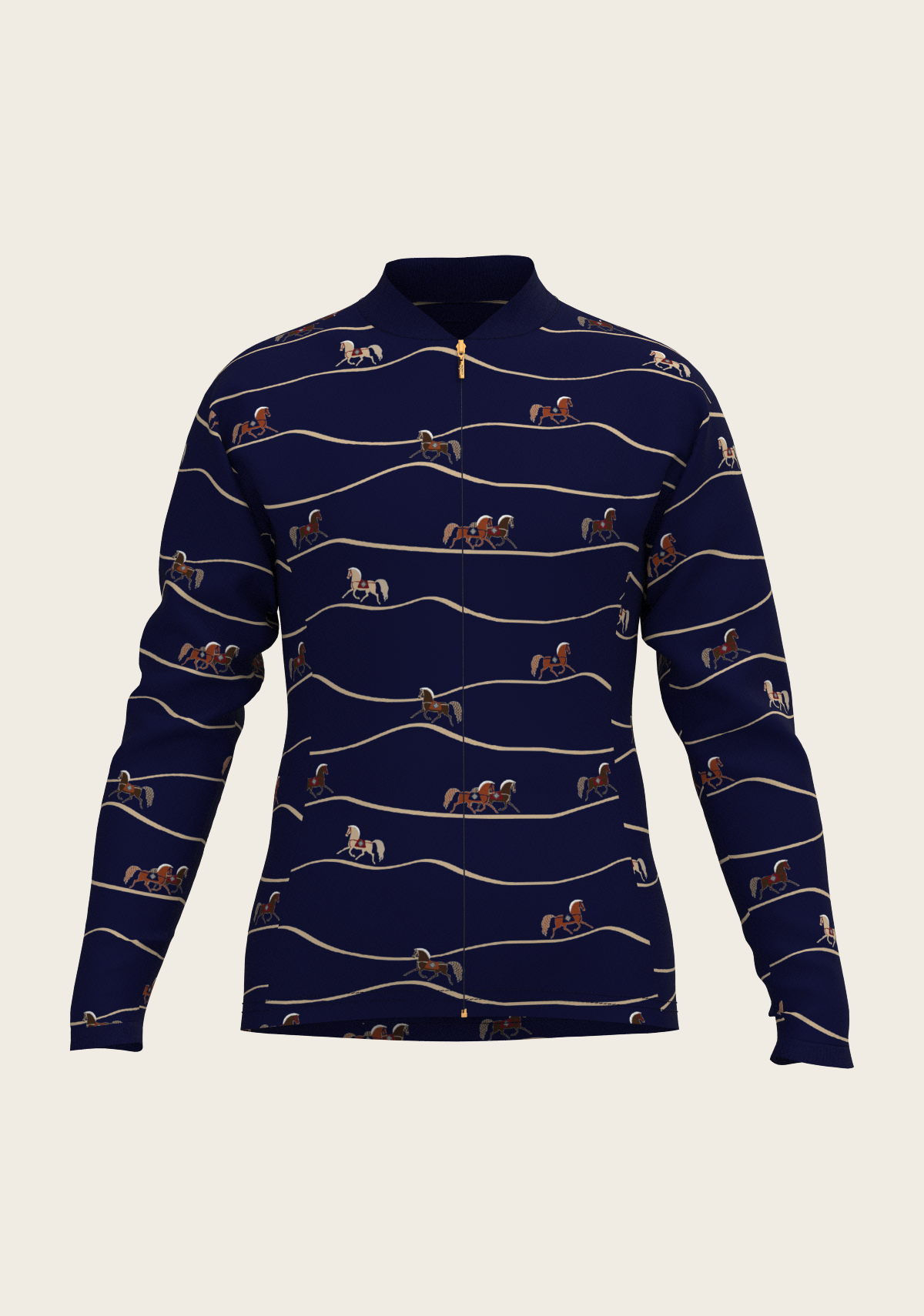 Espoir - Navy Cheval Children's Long Sleeve Shirt