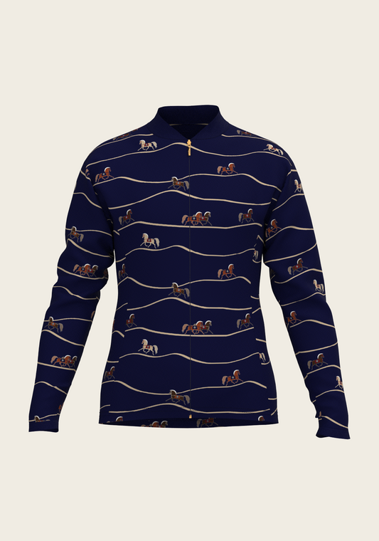 Espoir - Navy Cheval Children's Long Sleeve Shirt