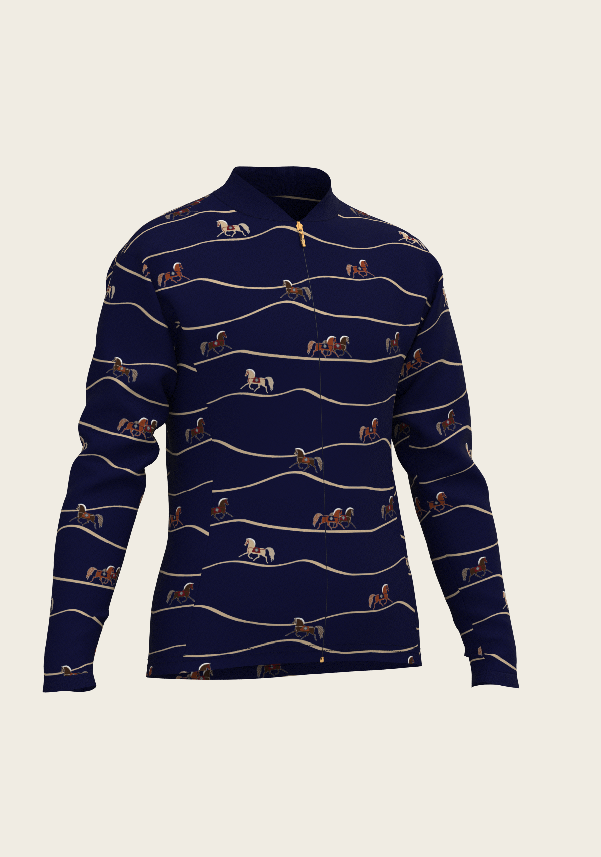 Espoir - Navy Cheval Children's Long Sleeve Shirt