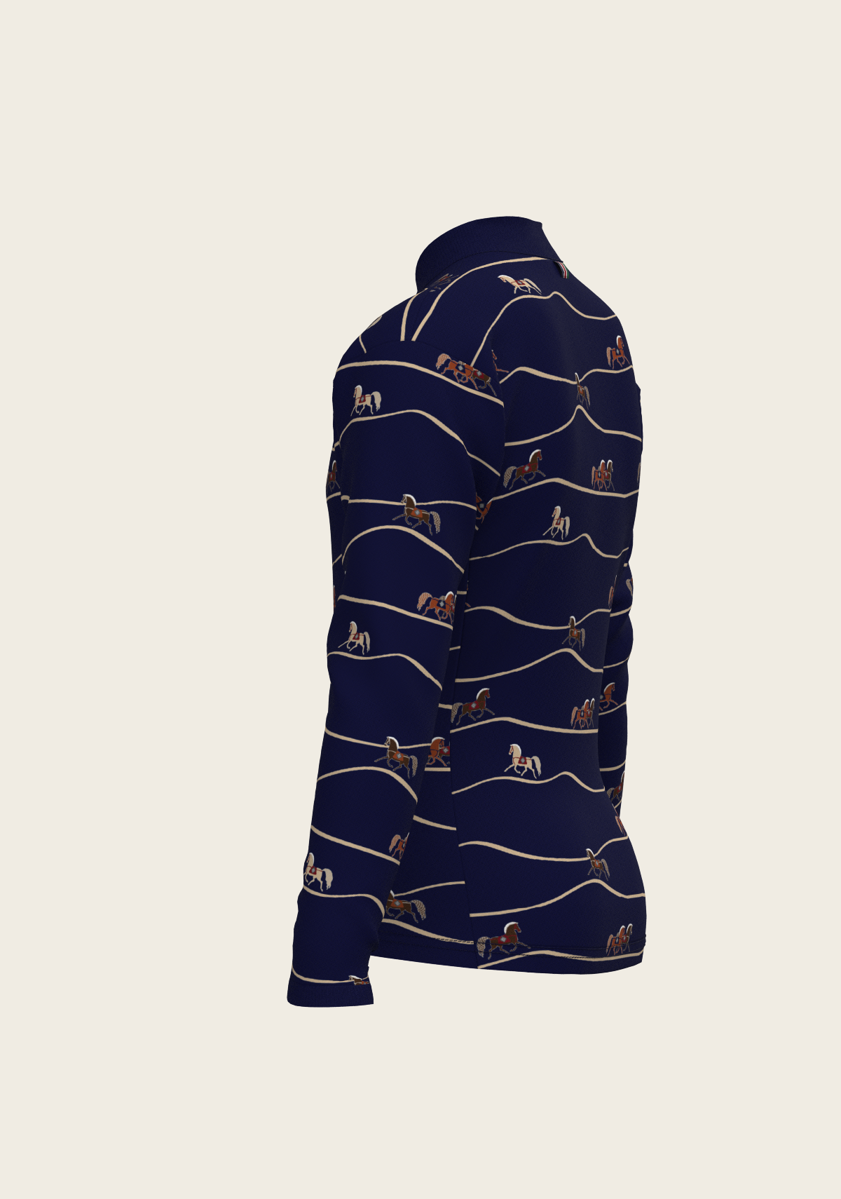 Espoir - Navy Cheval Children's Long Sleeve Shirt