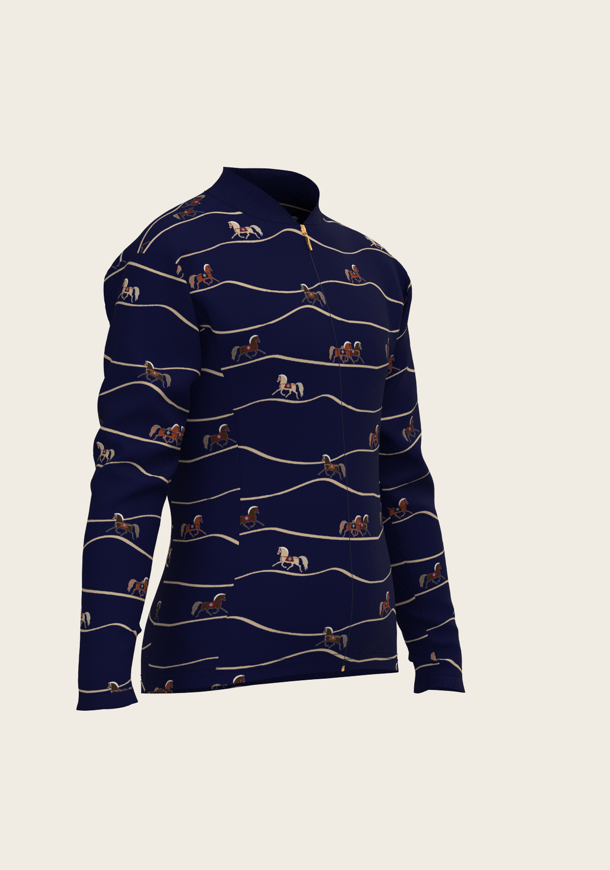 Espoir - Navy Cheval Children's Long Sleeve Shirt
