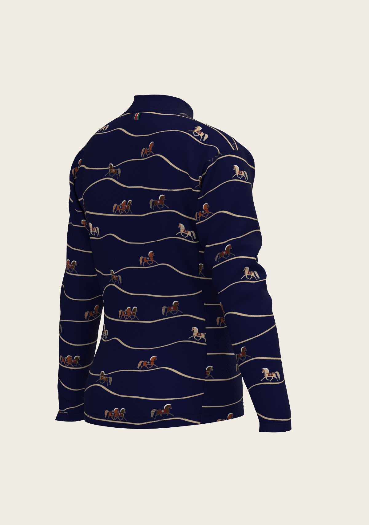 Espoir - Navy Cheval Children's Long Sleeve Shirt