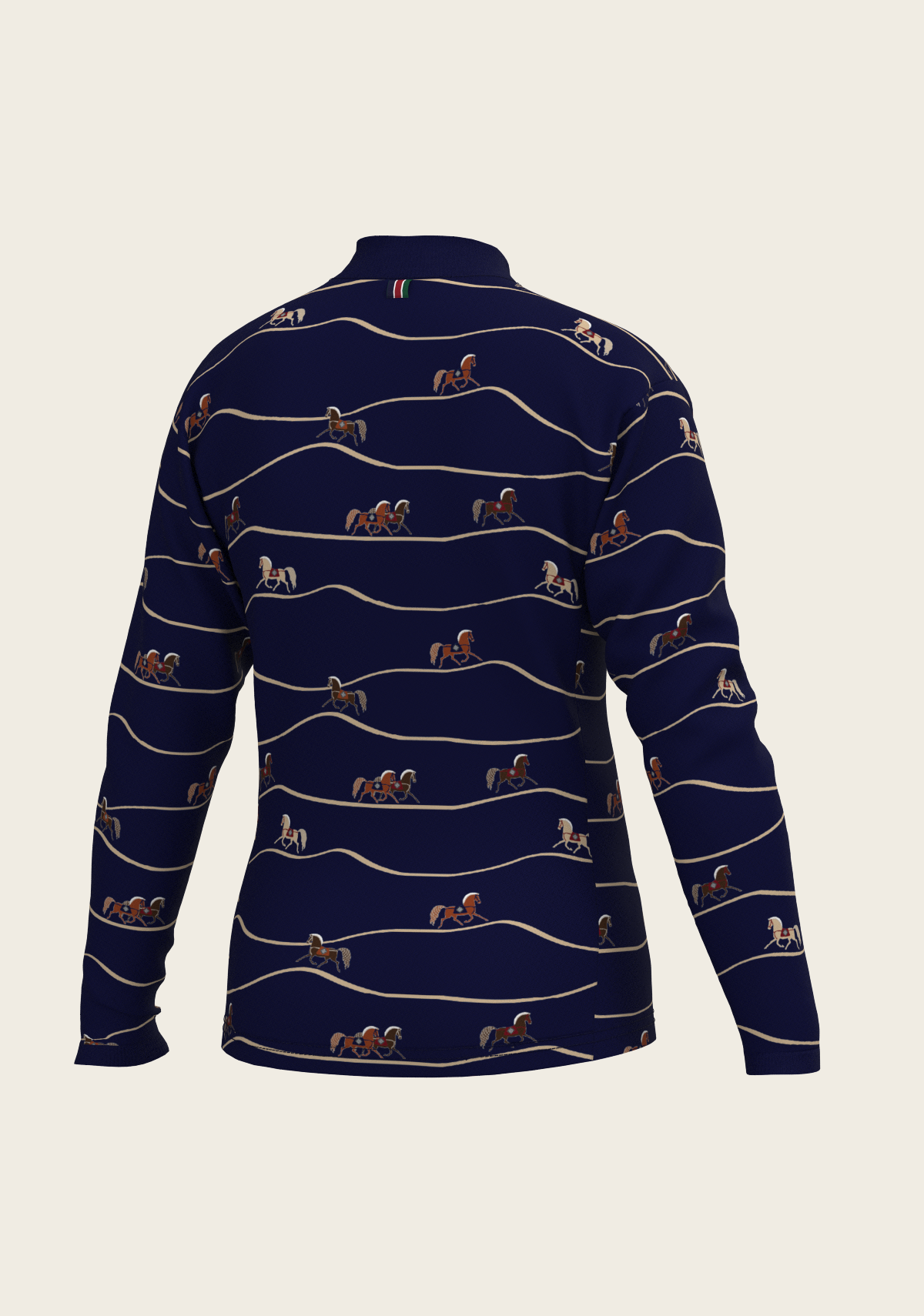 Espoir - Navy Cheval Children's Long Sleeve Shirt