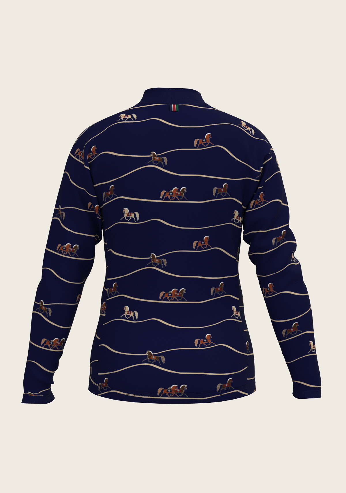 Espoir - Navy Cheval Children's Long Sleeve Shirt