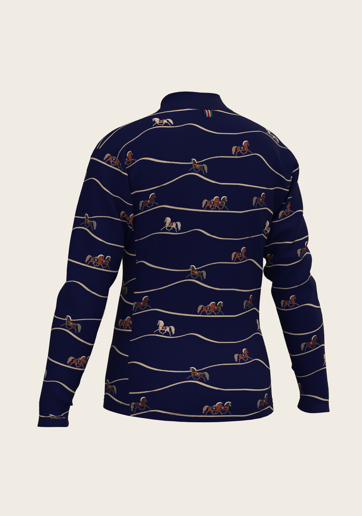 Espoir - Navy Cheval Children's Long Sleeve Shirt