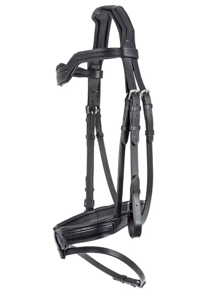 Grewal Equestrian - Cobra Snakeskin-Embossed Monocrown Bridle