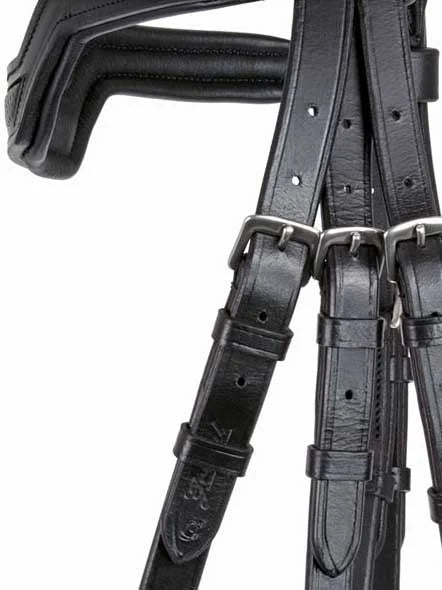 Grewal Equestrian - Cobra Snakeskin-Embossed Monocrown Bridle